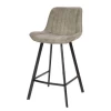 High-end commercial furniture  high bar stool  fabric bar chair with metal legs