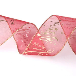 High-Grade Luxury Merry Christmas Tree Bow Ribbon Decoration Handmade DIY Gift Wrapping Decoration Ribbon