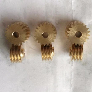 High precise M0.2,M0.3,M0.4 small brass worm gear and wheel set for small gear box used in DC motor