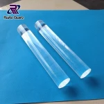 High purity polishing clear heating quartz rods