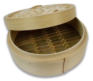 High quality 12 inch bamboo commercial dumpling propane hot dog steamer