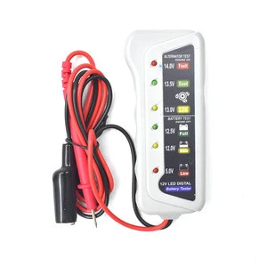 High Quality 12V Digital Battery Alternator Tester 6 LED Display Indicator for Car Motorcycle Repair Diagnostic Tools