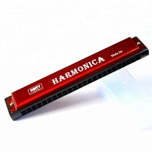 High Quality 24 Hole Mini Harmonica Musical enlightenment Instrument Mouth Organ for Kids