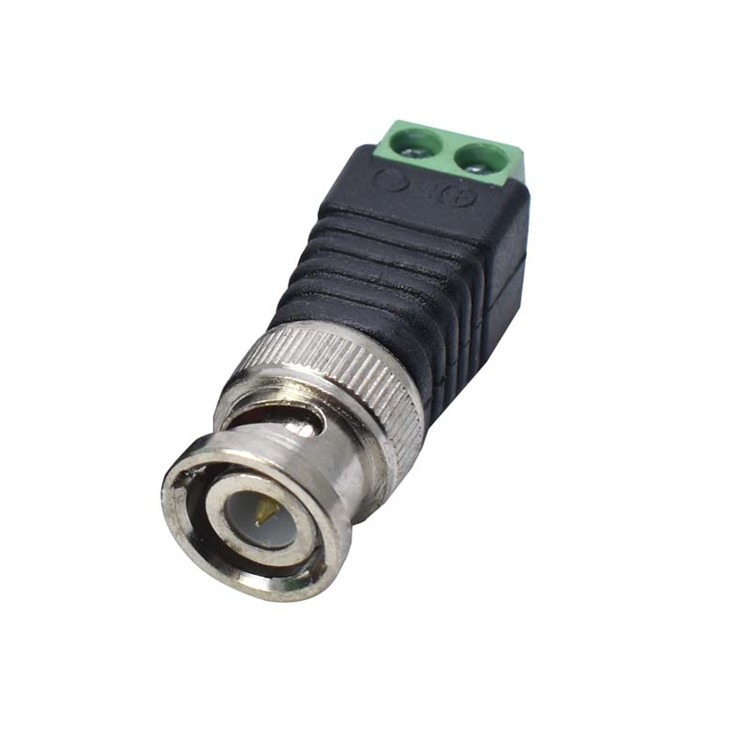 High quality BNC male to DC power plug connector for cctv camera system