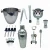 Import High Quality Custom Cocktail Shaker Set bar set with multifunction tools from Hong Kong