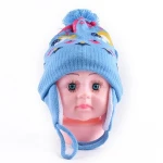 High quality custom cute winter beanie knitted hat crochet baby cap