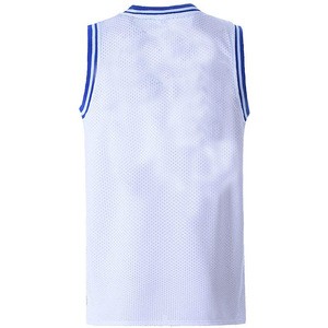 High quality custom men inexpensive team reversible knit white basketball jerseys