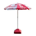 High Quality Easy Carry Polyester Beach Umbrella Outdoor Folding Beach Umbrella With Logo Printed