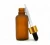 Import High Quality Essential Oil Frosted Amber Glass Bottle With Dropper Sets from China