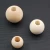 Import High quality fashion natural color round wooden bead for necklace from China