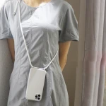 High Quality Liquid Silicone Case For iPhone 12 11 Pro Max Soft Candy Cover+Crossbody Lanyard Neck Strap Rope For iPhone 12 Case