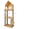 High Quality Pet Cat Tree Wooden Multi-layer Cat Climbing Tree Scratching Cat Tree Tower Wood