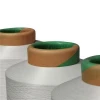 High quality polyester yarn knitting weaving sewing raw white thread material spandex yarn
