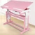 Import High quality Solid Wooden Kids Study Table for baby room With Shelf and Chair Set For Children Furniture Set with cheap price from China