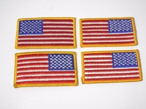 High quality USA flag patch in custom size