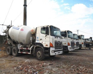 hino used cement concrete mixer truck for export