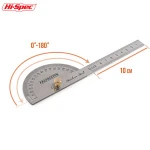 Hispec Stainless Steel  Angle Finder Arm Measuring 180 Degree Protractor