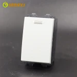 Home Appliances White Panel Plastic Material 1 Gang 2 Way Electric Wall Switch