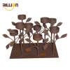 Home Decor Tabletop Antique Rusty Standing Flower Metal Candle Holder