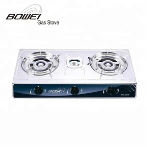 Home kitchen appliance three burners cheap  table gas stove