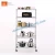 Import home organizer Hanging Adjustable storage moving wire shelf with casters from China