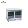 Horizontal commercial  drinks refrigerator mini bar freezer customized black titanium refrigerator LRVG-90