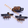 horizontal toggle/micro switch 1P2T 5 pin horizontal plug SPDT 1P2T Toggle switch slide switches 5 PIN 90 degree