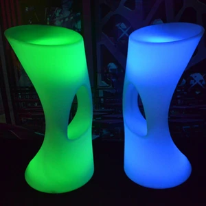 Hot glowing banquet mobile cocktail chair lounge furniture led bar stool