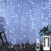 Hot Sale 300 LED Window Curtain String Holiday Light for Wedding Party Home Garden Bedroom Outdoor Indoor decoration