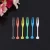 Import hot sale Disposable transparent colors PS fruit plastic fork for party from China