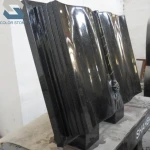 Hot sale european black granit book open shape tombstone and monument