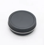 Hot sale food grade aluminum 2oz 4oz 8oz two-piece candle metal tins empty container round top screw lid