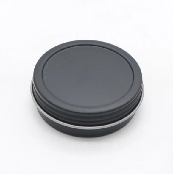 Hot sale food grade aluminum 2oz 4oz 8oz two-piece candle metal tins empty container round top screw lid