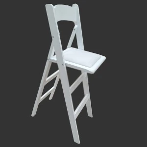 Hot-sale high back beech wood white bar folding chair