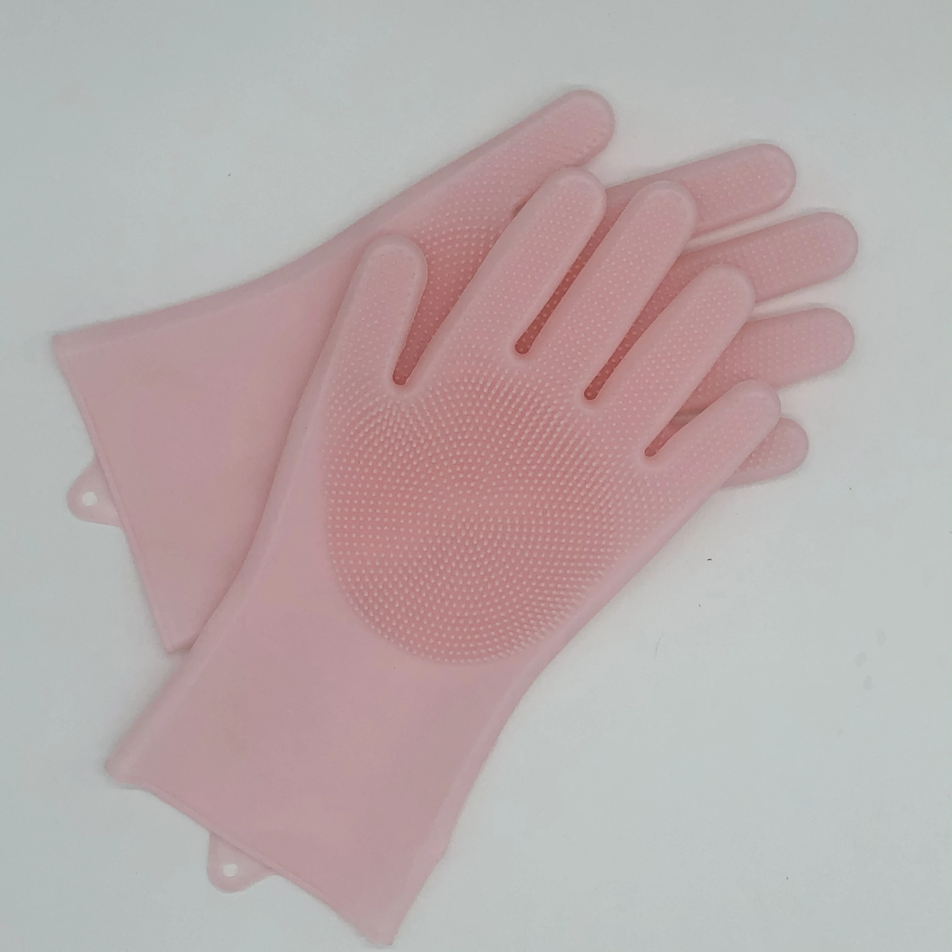 Hot Sale High Temperature Resistance Reusable Silicone Cleaning Gloves