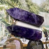 Hot sale natural gemstone crystal wand tower healing stones folk crafts Dream amethyst crystal point