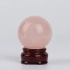 Hot sale natural rose quartz sphere pink gemstone crystal ball crystal craft for decoration