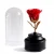 Import Hot sale preserved flower fresh rose in glass dome with rotating music box for Valentine&#x27;s day and mother&#x27;s day gifts from China