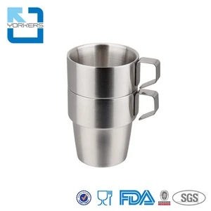 hot sale stainless steel tea cup coffee cup set with handle