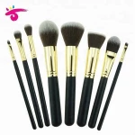 Hot Sale Vegan Cute Eye Shadow Applicator  Fond de teint  Classical Black Individual  8Pcs  Makeup Tools Set