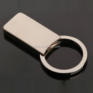Hot sales cheap blank printable square shape metal keychain