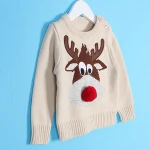 Hot sales soft cute children&quot;s Christmas sweater