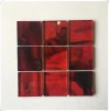 Hot saling high quality 8mm stained glass brick,glass block, mosaic,red