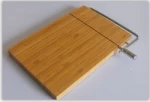 Hot Sell Bamboo Cheese Slicer With Stainless Steel Wire Bamboo Board Butter cheese tool new design bamboo wire cheese slicer