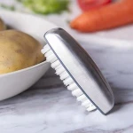 Hot sell Rectangle shape Odor removing Stainless steel 430 toilet soap kitchen 2 in 1 brush and soap