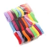 Hot-selling 8.5cm polyester bold solid color hipster towel ring high elastic seamless Hairband hair rope