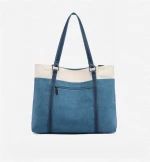 Hot selling Cotton Leisure hand-carry Comfort Canvas Fabric travel bag literature shoulder tote extra large handbags