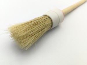 Hot selling custom size high quality wood handle car wash natural white bristle  Paint  Brush