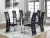 Import Hot selling glass Dining room sets with 4 or 6 chairs from China
