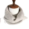 Hot-selling solid color infinity scarf winter knitted cashmere snood scarf